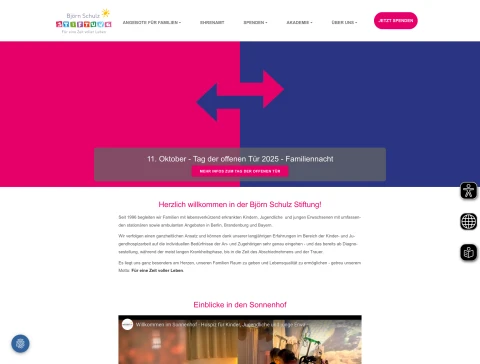 Björn Schulz Stiftung Bild Webseite Björn Schulz Stiftung